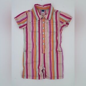 Old Navy Printed Short-Sleeve Utility Twill Romper for Toddler Girls